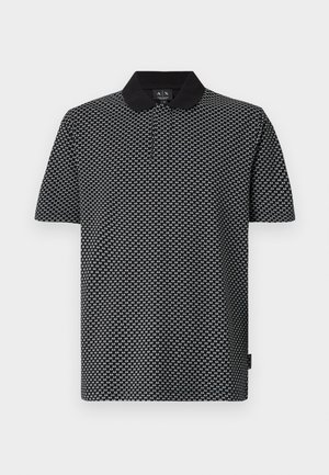 Armani Exchange, ALL OVER LOGO POLO SHIRT REGULAR FIT - Πόλο - black