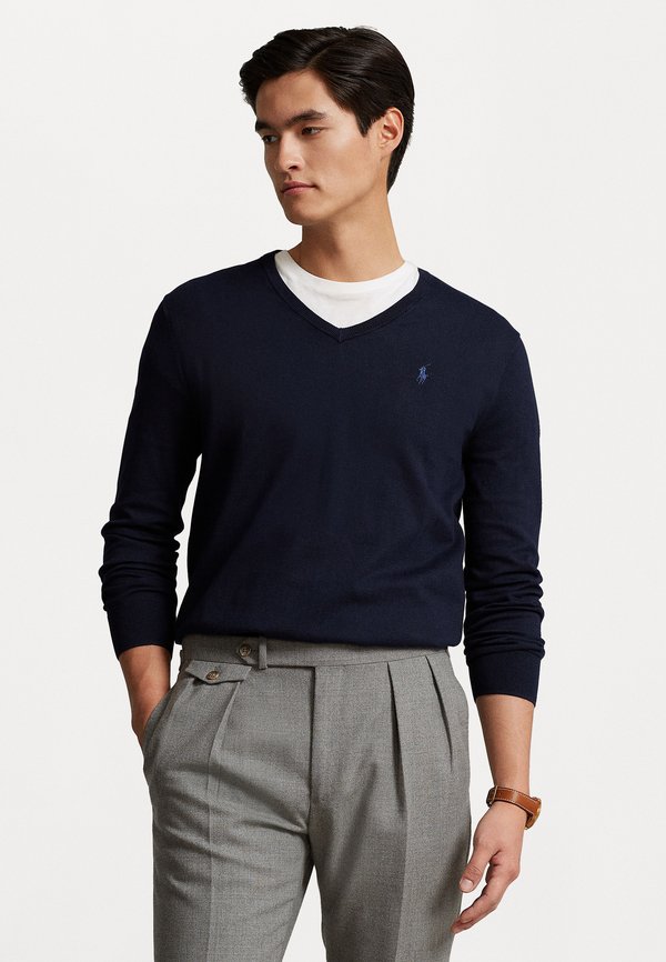 SLIM FIT V NECK - Jumper