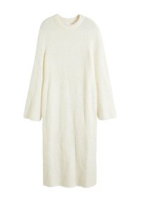 AUS BOUCLÉ - Abito in maglia - white