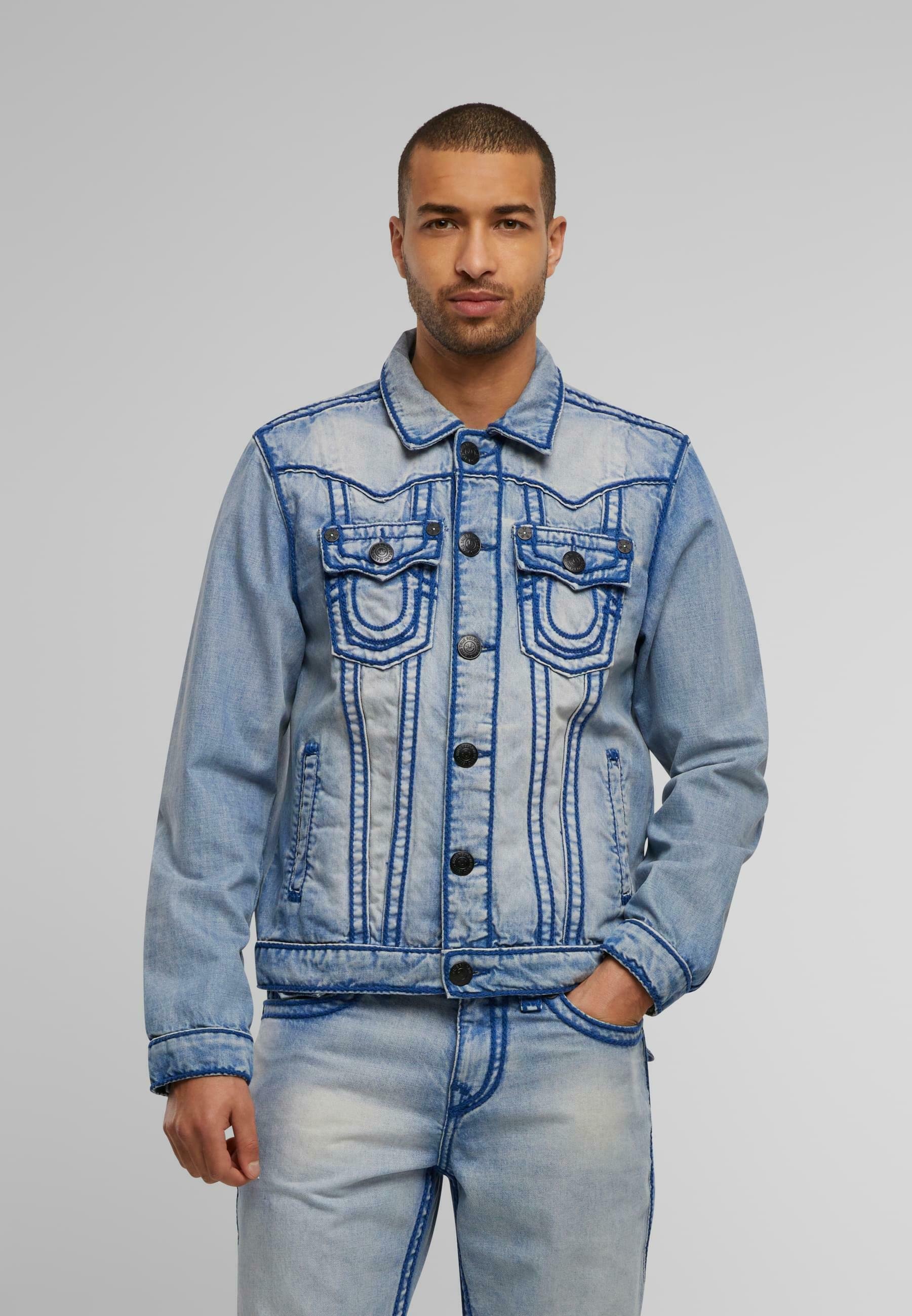 Karl Kani OGDENIM TRUCKER - Denim jacket - light dirty blue