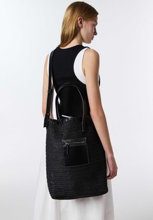Twist, TWIST BAG CONTRAST POCKET DOUBLE STRAP BAG - Sac à main - black