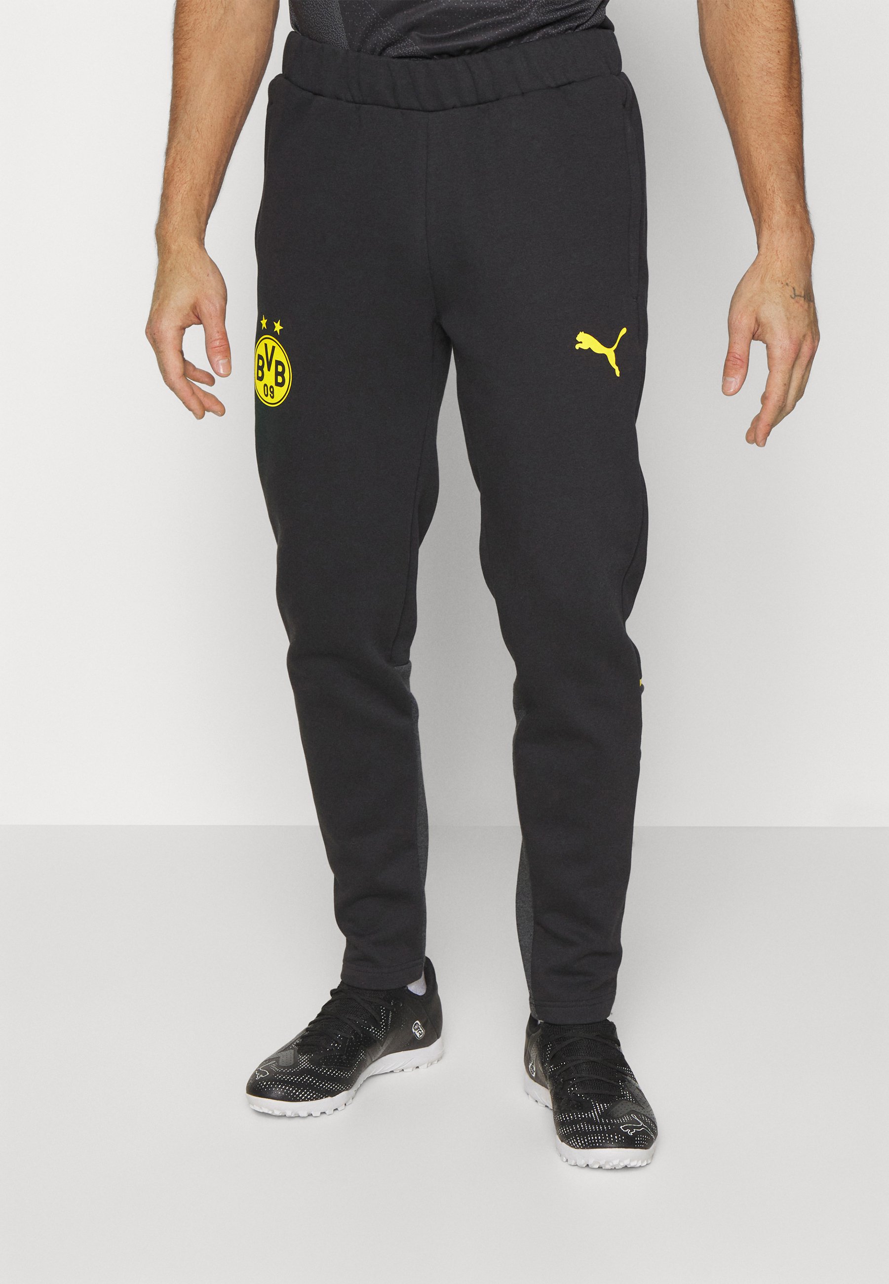 BVB Borussia Dortmund Herren T-Shirt 'Explorer' – Schwarz-grau, Mit Frontprint, Nachhaltig & Bequem