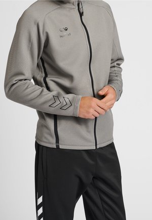 Sudadera con cremallera - mottled grey