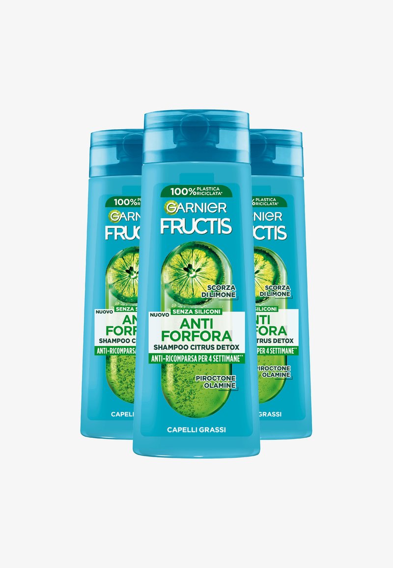 Garnier - FRUCTIS SHAMPOO ANTIFORFORA CITRUS DETOX, IDEALE PER CAPELLI GRASSI, 250 ML - 3 PACK - Shampoo, Ingrandire