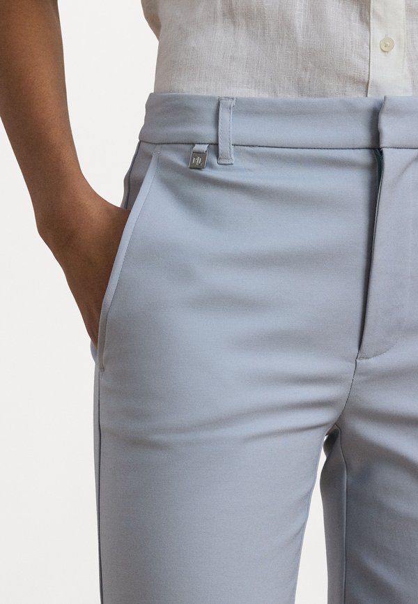 DOUBLE FACED STRETCH COTTON TROUSER - Trousers - aqua pearl4