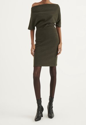Robe fourreau - khaki