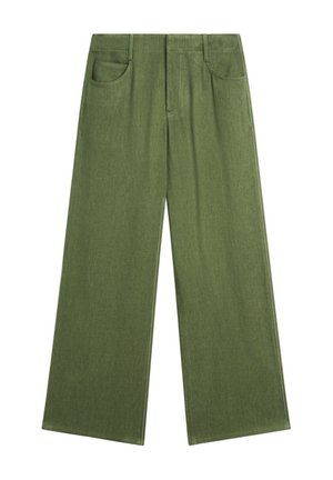Massimo Dutti, Stoffhose - mottled dark green