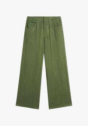 Massimo Dutti, Pantaloni - mottled dark green