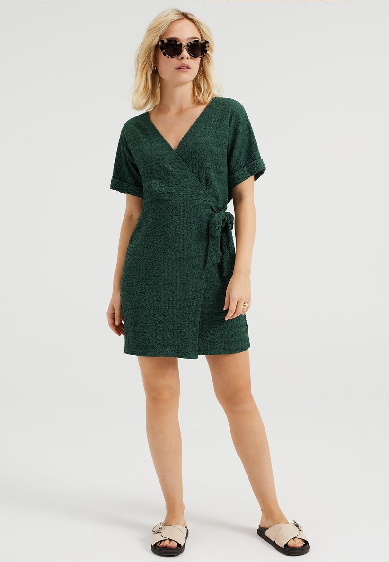Damen Kleider | WE Fashion structuurEtuikleidgreen/grün - OP97502 Damen Kleider | WE Fashion structuurEtuikleidgreen/grün - OP97502