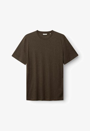 Gabba, GABDUNE MELANGE NEW SS T-SHIRT - T-shirt basic - brown slate