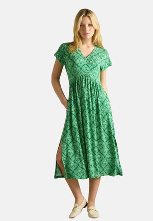 REGULAR FIT - NIA V-NECK - Rochie din jerseu - green