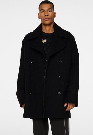 J.LINDEBERG ARNO DOUBLE BREASTED - Kort kappa / rock - black