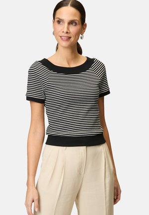 STREIFEN MIT RAGLAN ÄRMEL - Print T-shirt - blackcream