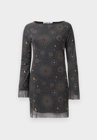 NMPERCY WIDE SHORT DRESS FWD - Nappali ruha - obsidian