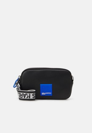 Karl Lagerfeld Jeans BOX LOGO CROSSBODY - Keresztpántos táska - black