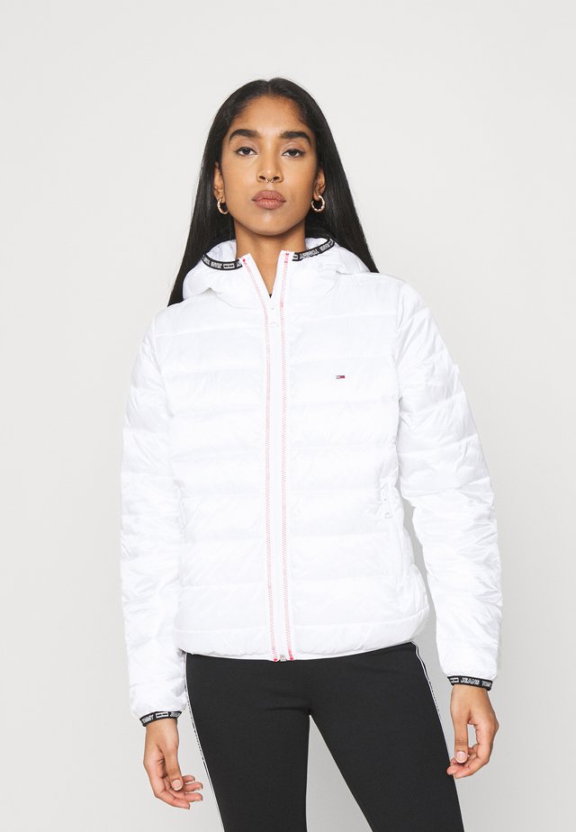 QUILTED TAPE HOODED JACKET - Vinterjakker - white