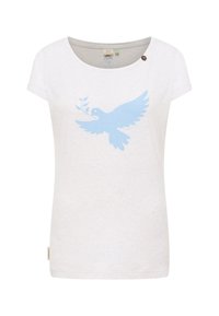 FLLORAH Basic T-Shirt Aus GOTS-Baumwolle – Vegan, Mit Gekrempelten Ärmeln