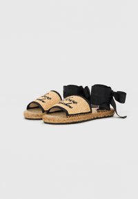 Love Moschino LOVE ROPE - Espadrile - natural/black