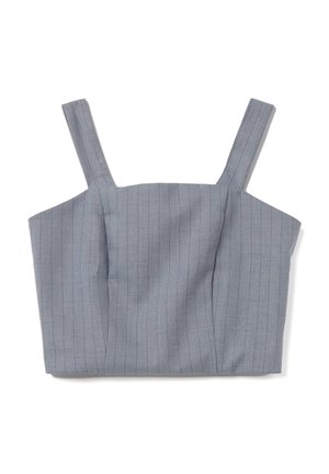 WITH STRIPED PATTERN - Blouse - grey