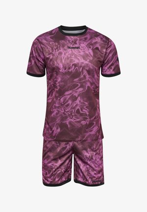 Hummel, HUMMEL HMLBLAZE CLUB 26 GRAPHIC SET UNISEX - Pantalon de survêtement - liatris huckleberry