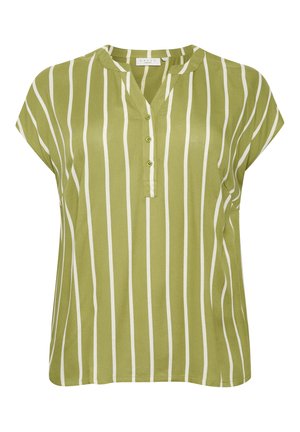 Kaffe Curve KCSIDA - Blouse - calla green chalk stripe