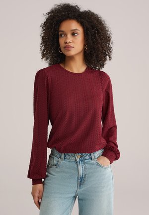 Bluse - vintage red
