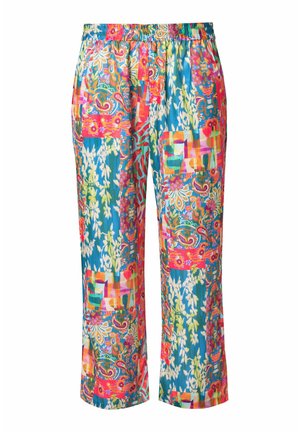 Angel of Style GERADES BEIN PATCHPRINT ELASTIKBUND - Trousers - aquamarine