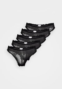5 PACK - Thong - black