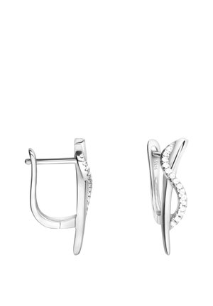 CURVED - Øreringe - silver coloured