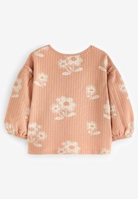 Next LONG SLEEVE TEXTURED - Bluză - peach pink flower