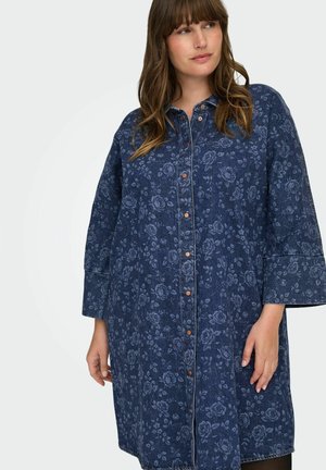 CARGRACE KURZES - Dongerikjole - medium blue denim