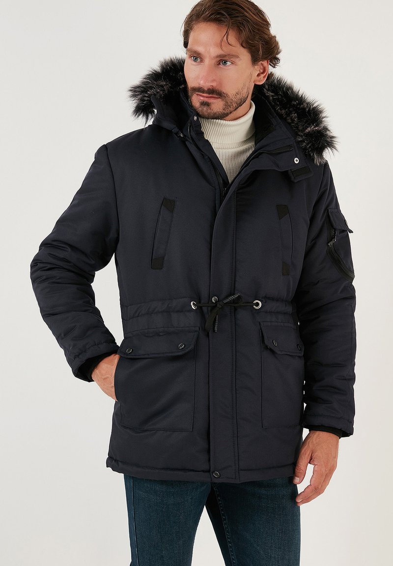 Buratti 100 REMOVABLE HOODED - Zimski plašč - dark blue