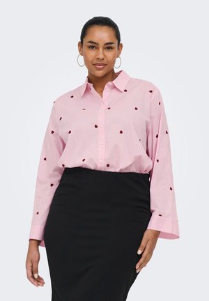 ONLY Carmakoma CARNEW LINA GRACE LS EMB SHIRT  - Cămașă - roseate spoonbill