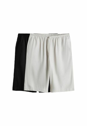REGULAR FIT - 2 PACK KNEE LENGTH  - Rövidnadrágok - black neutral