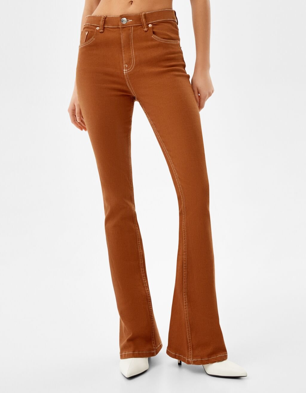 Bershka FLARED - Jeans bootcut - brown/marrone - Zalando.it