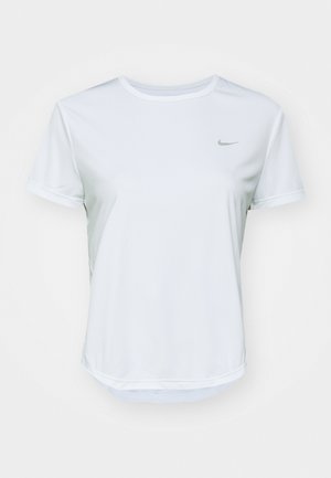 Nike Performance TEMPO TOP - Sports T-shirt - white/silver