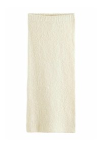 CO-ORD BOUCLÉ TEXTURED COLUMN MIDI - Jupe crayon - white ecru