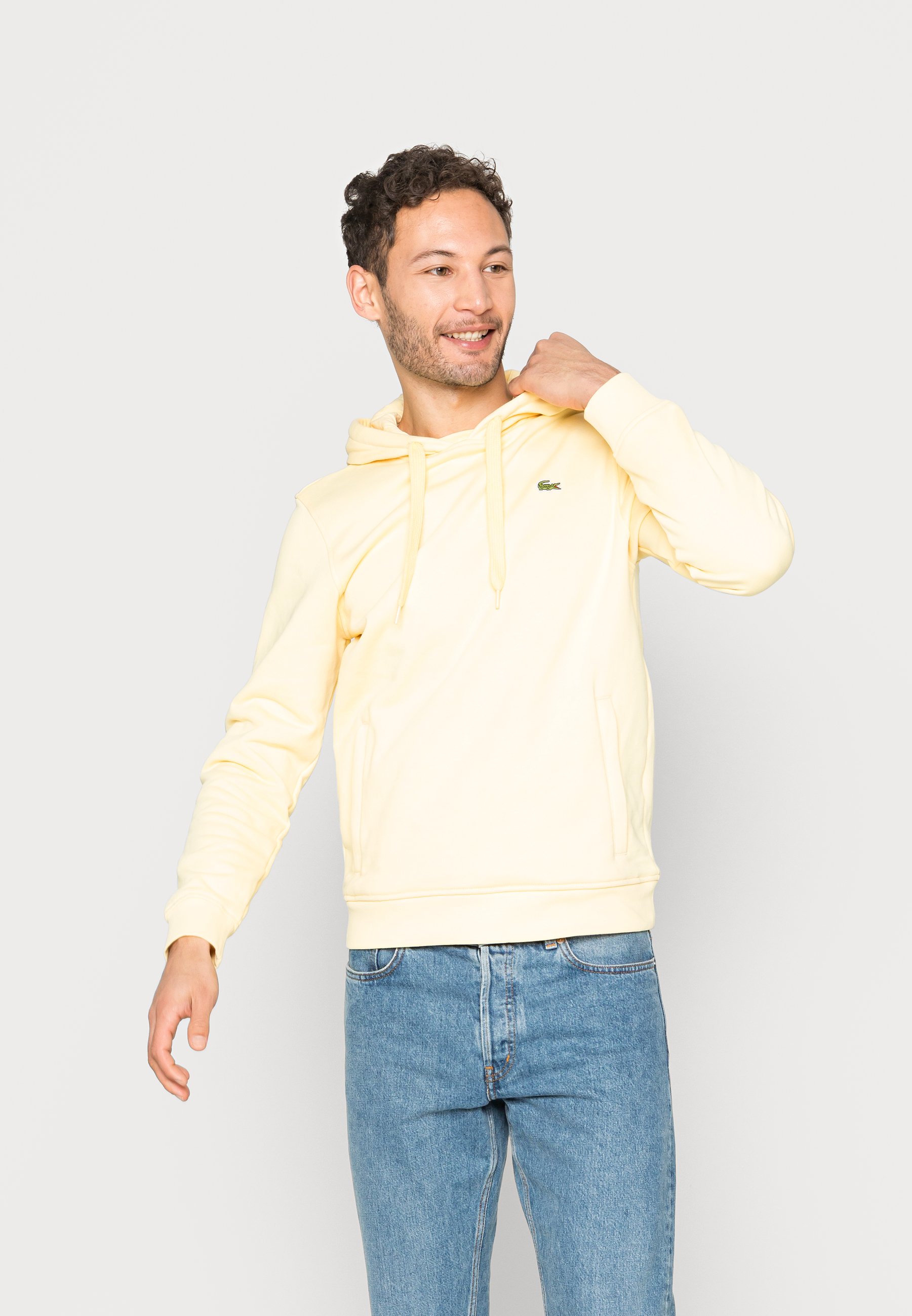 lacoste yellow sweatshirt