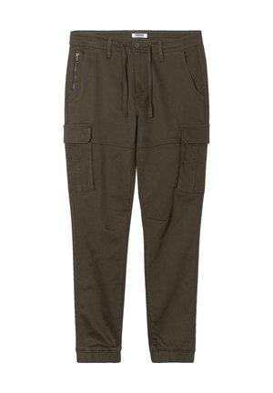 Creeks, CREEKS AMERICAN INSPIRATION; FASHION; COOL; EASY SCHLANKE CARGOHOSE MIT SCHLUPF - Pantalon cargo - vert kaki