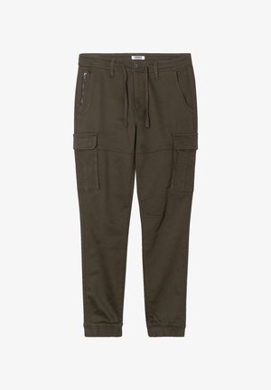 Creeks, CREEKS AMERICAN INSPIRATION; FASHION; COOL; EASY SCHLANKE CARGOHOSE MIT SCHLUPF - Cargo trousers - vert kaki