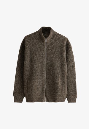 Next REGULAR FIT TEXTURED - Strickjacke - grey