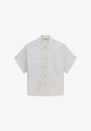 Guess, SS POCKET SHIRT - Chemisier - g pure white