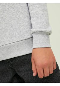 Jack & Jones Junior - JJELOGO HOOD  - Hoodie - light grey melange - 4