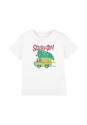 Cotton Soul, SCOOBY-DOO MYSTERY MACHINE CHRISTMAS TREE UNISEX - Print T-shirt - white