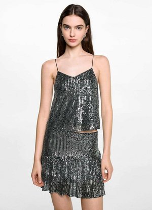 Mango Kids Top - silver-coloured