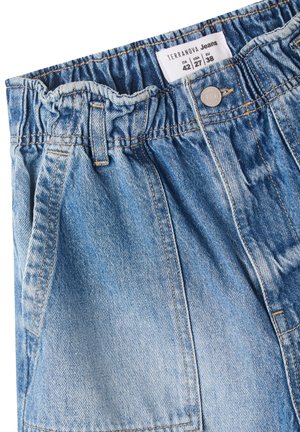 Terranova, MEDA PAPERBAG LAV MEDIO ACIDO - Shorts di jeans - blu denim medio