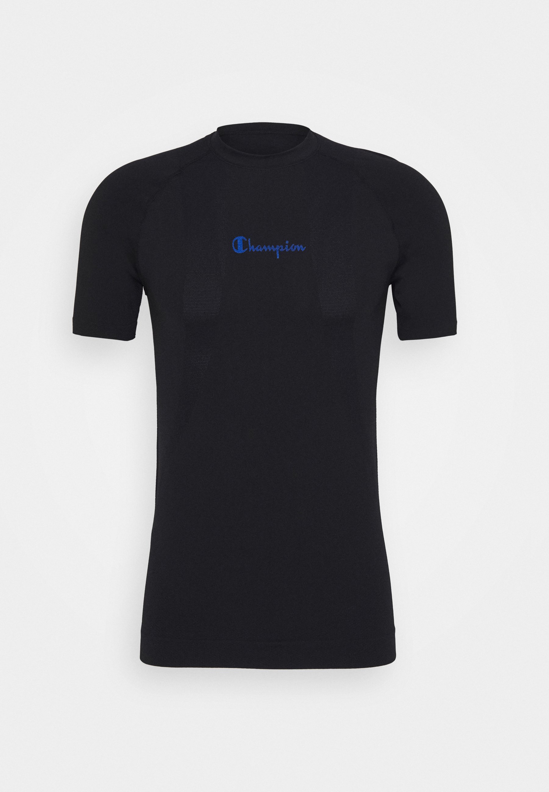 Champion SEAMLESS T shirts black Zalando.no Champion SEAMLESS T shirts med print neon blueneonblå