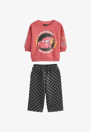 AND JOGGERS SET - Sportinis megztinis - red charcoal