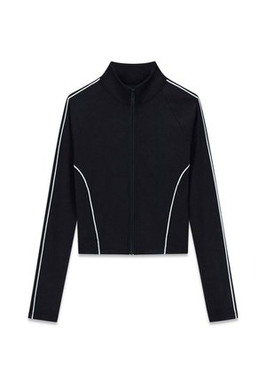 Guess, BRUNELLA FULL ZIP SWEATSHIRT - Sweatjacke - jblk jet black a