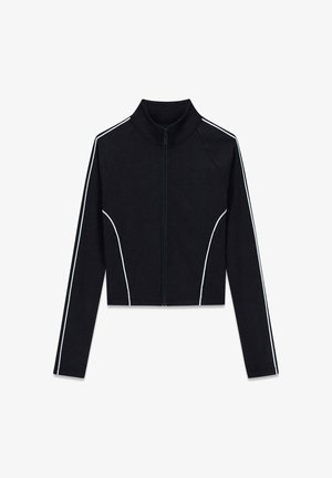 Guess, BRUNELLA FULL ZIP SWEATSHIRT - Sweatjacke - jblk jet black a